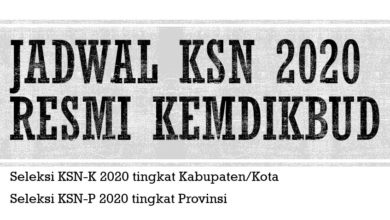 Jadwal KSN 2020 Resmi Kabupaten Kota Provinsi