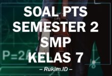 Download Soal PTS SMP Kelas 7 Semester 2 2020