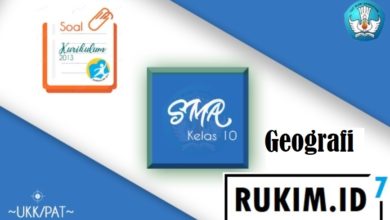 Soal PAT Geografi Kelas X SMA 2020 PDF