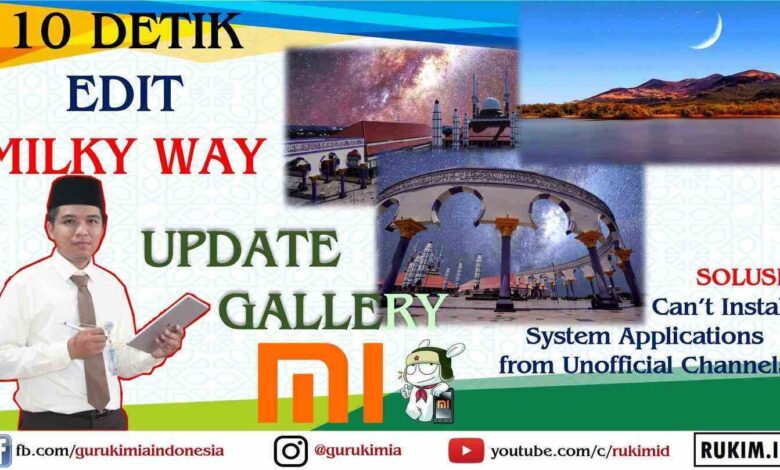 Cara update galeri Xiaomi fitur Sky Milky Way