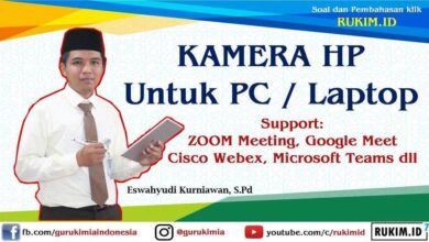 Kamera HP untuk Zoom Meeting, Google Meet, Cisco Webex