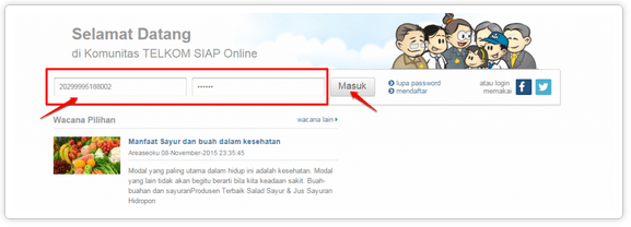 PegID dan password simpatika