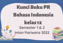 Pembahasan dan Kunci Jawaban Buku PR Intan Pariwara Bahasa Indonesia Kelas 12 Semester 1 dan 2 Tahun 2021 2022