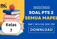 Download Soal PTS Kelas 7 SMP MTs 2022 2023