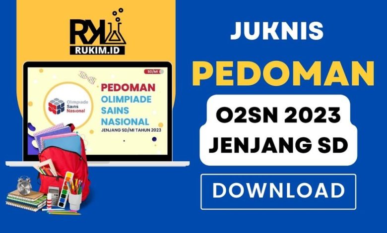 Juknis Pedoman O2SN SD 2023 Download PDF
