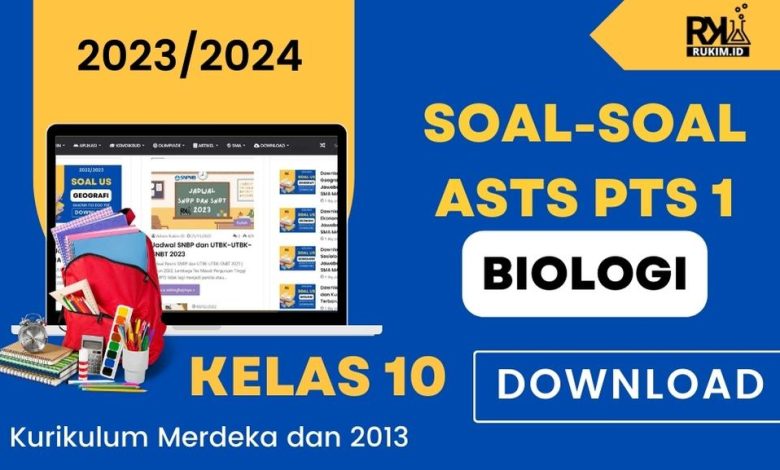 Download Soal ASTS PTS Ganjil Biologi Kelas 10 SMA MA Kurikulum Merdeka Kurikulum 2013